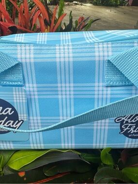 HAWAII EXCLUSIVE FOODLAND BABY BLUE PALAKA REUSABLE INSULATED LUNCH BAG TOTE NEW